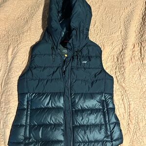 SCHOCKEMÖHLE Navy Hooded Puffer Vest